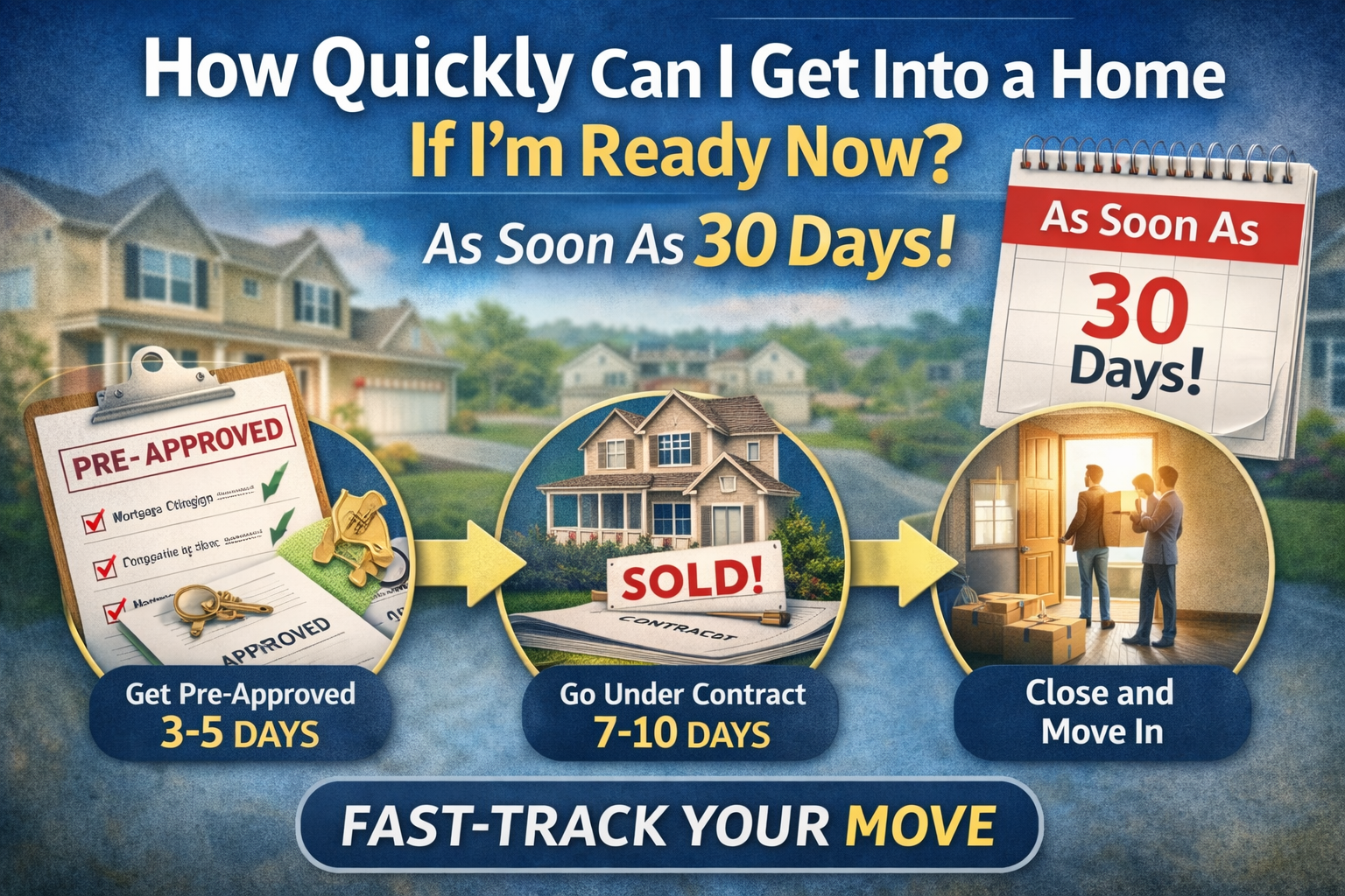 How quickly can I buy a home if I am ready now timeline from pre approval to closing